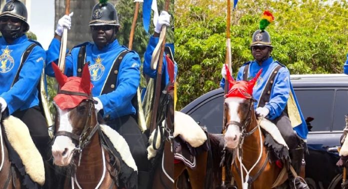 La police ghanÃ©enne pleure la mort de l'un de ses chevaux, P/H Caporal Queen Mother